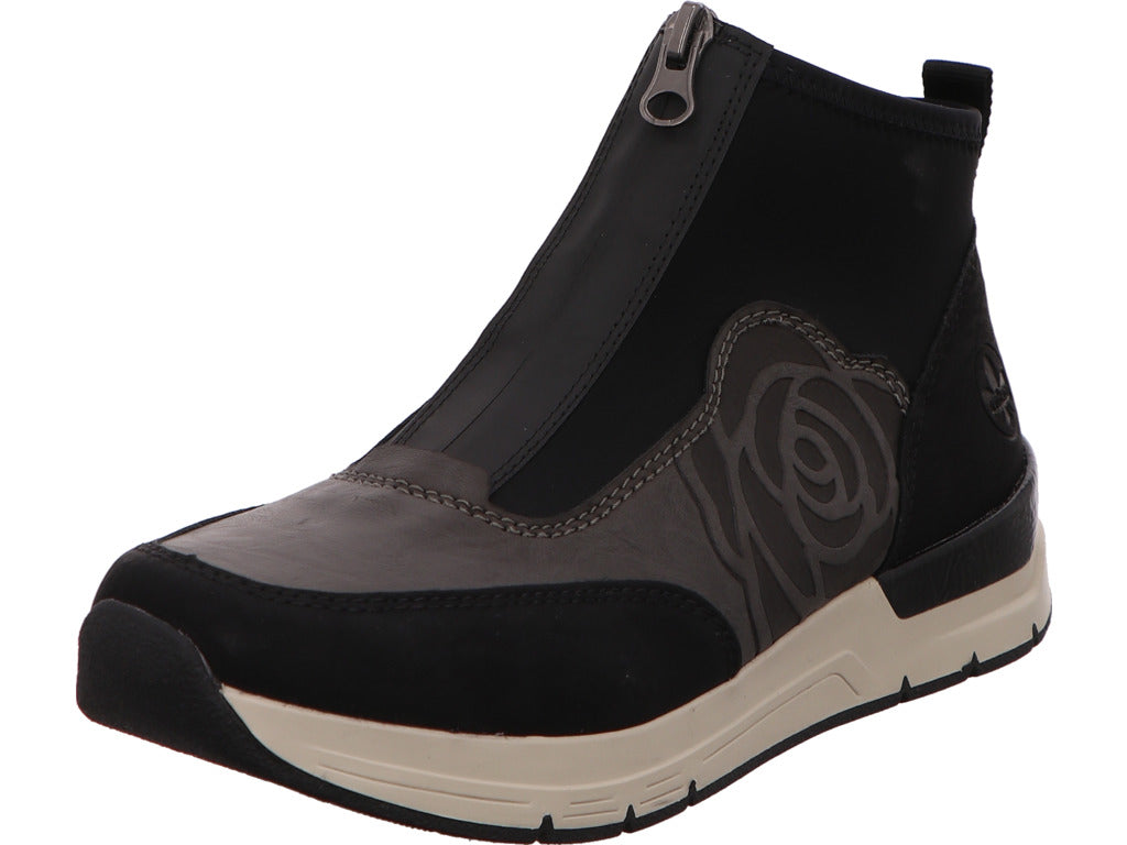 Rieker Damen Stiefel  in schwarz-bunt-kombiniert