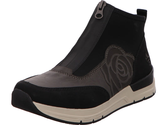 Rieker Damen Stiefel  in schwarz-bunt-kombiniert