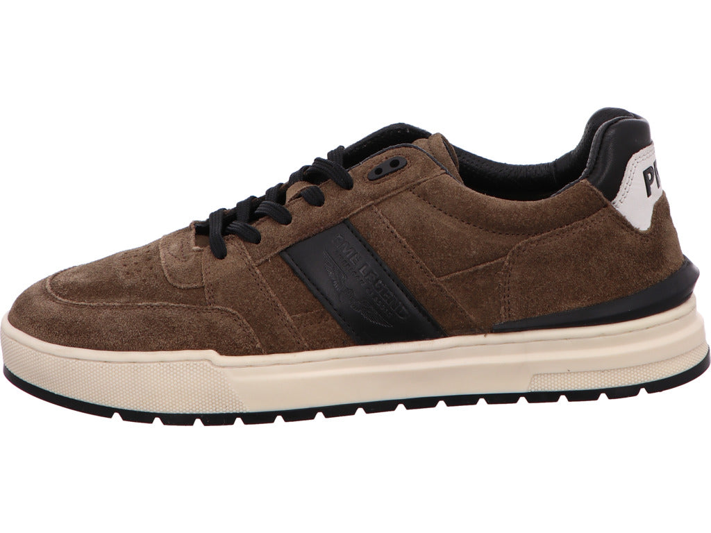 PME Legend herensneakers Alamere in een bruin-multicolor combinatie