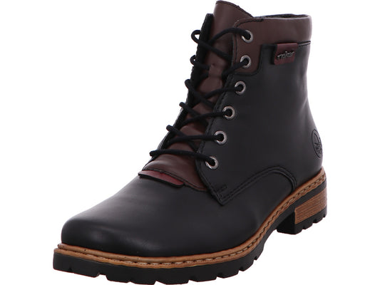 Rieker Damen Stiefel  in schwarz-bunt-kombiniert