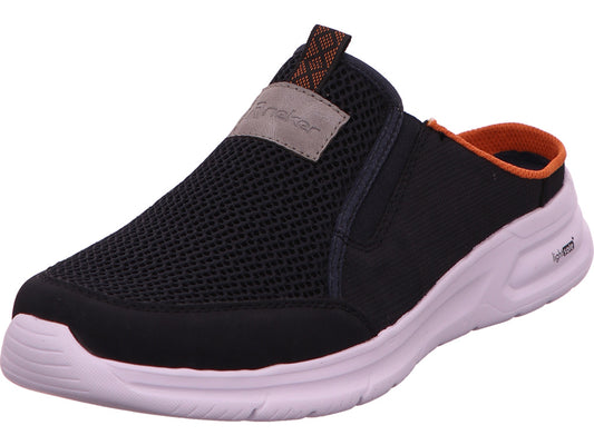 Rieker herenklomp / Töffler in blauw-multicolor combinatie