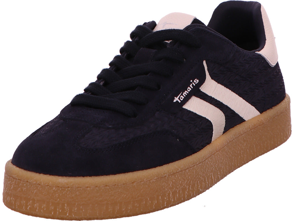 Tamaris Damen Sneaker  in blau-bunt-kombiniert