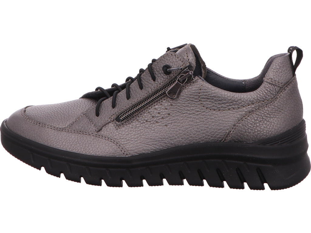 Waldläufer Damen Schnürschuh H-Amiata in hellgrau