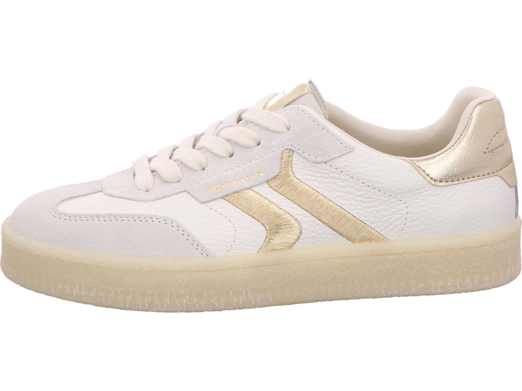 Tamaris Damen Sneaker  in weiß-bunt-kombiniert