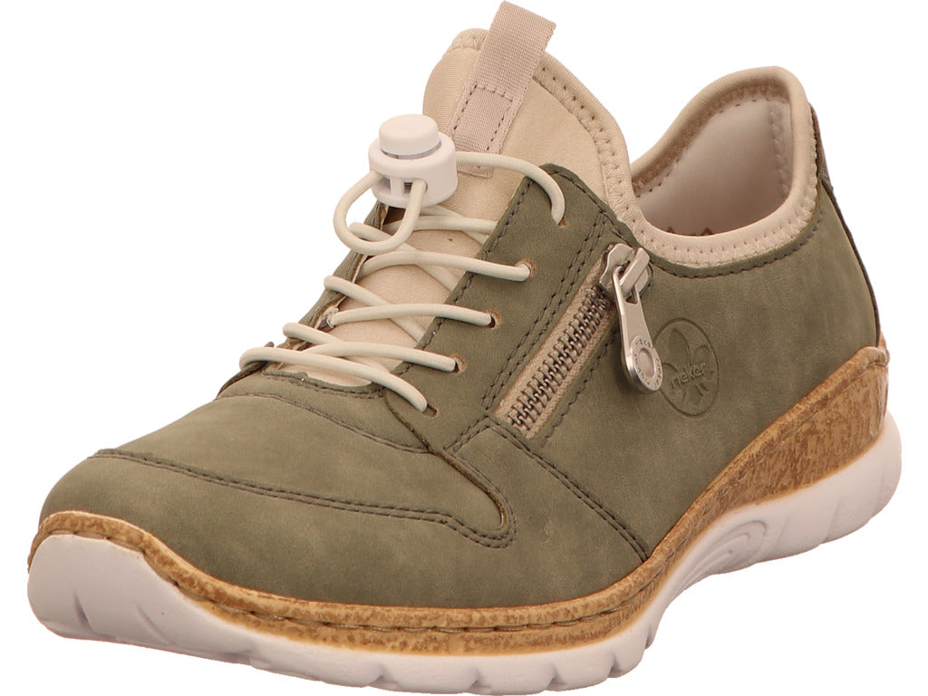 Rieker Damen Sneaker  in grün-bunt-kombiniert