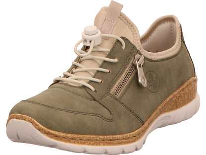 Rieker Damen Sneaker  in grün-bunt-kombiniert