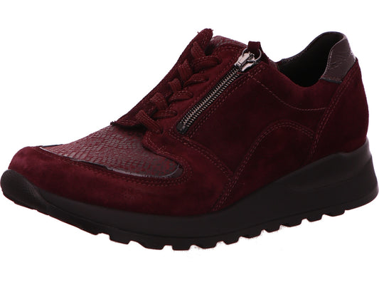 Waldläufer Damen Schnürschuh H-Amiata in bordo