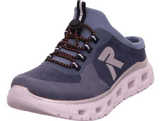 Rieker Damen Clog / Töffler  in blau-kombiniert