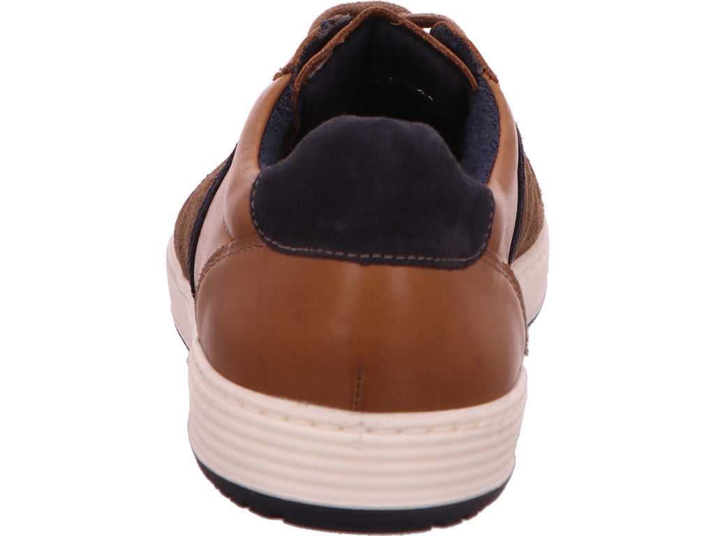 Lloyd herensneakers Akin in een bruin-multicolor combinatie