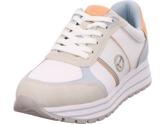 Tamaris Damen Sneaker  in weiß-bunt-kombiniert