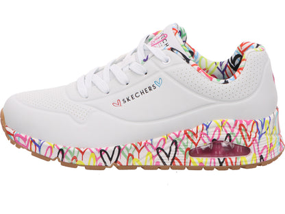 Skechers Damen Sneaker Uno-Loving Love in weiß