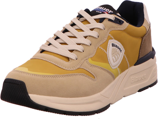 Blauer Shoes herensneaker Ray 01 in een geel-multicolor combinatie