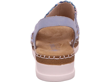 Rieker Damen Sandalette  in blau-bunt-kombiniert