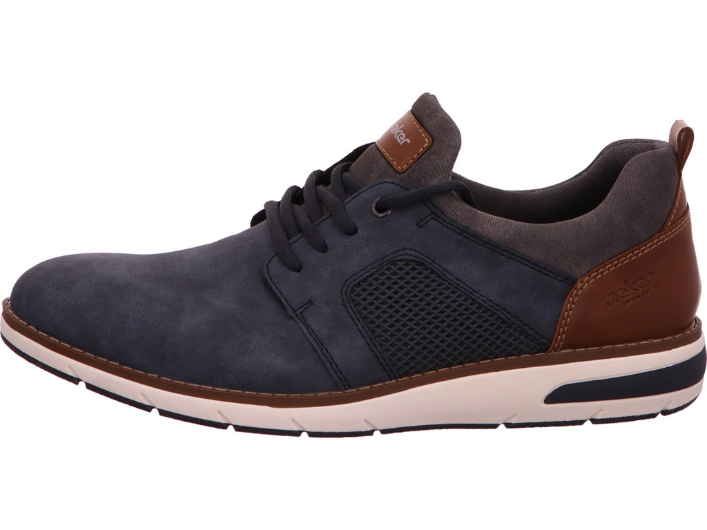 Rieker Herren Sneaker  in blau-bunt-kombiniert