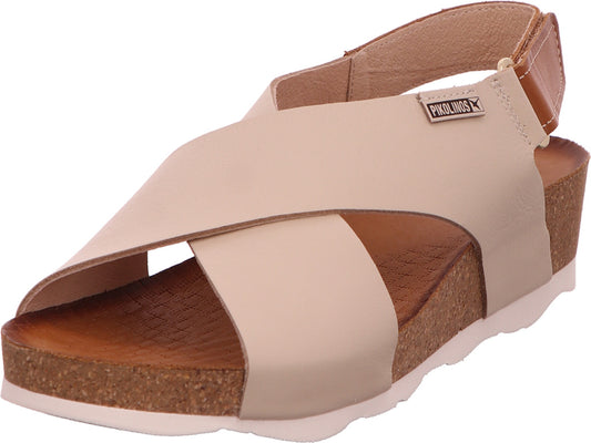 Pikolinos Damen Sandalette Mahon in hellbeige