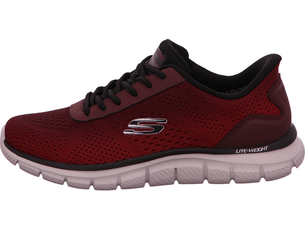 Skechers Herren Slipper Track Revno in rot