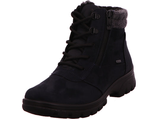 Ara dameslaarzen Saas-Fee St. in een blauw-multicolor combinatie