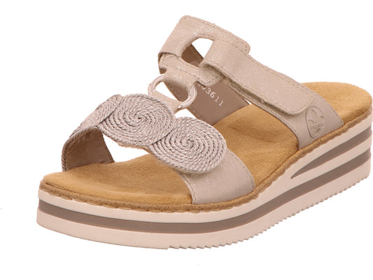 Rieker Damen Pantolette  in silber