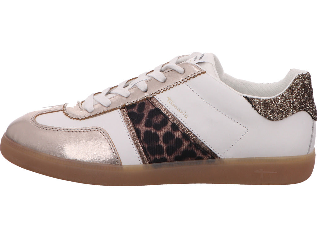 Tamaris Damen Sneaker  in weiß-bunt-kombiniert
