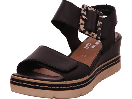 Remonte Damen Sandalette  in schwarz