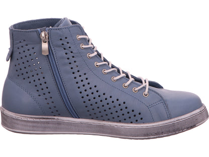 Andrea Conti dameslaarzen in lichtblauw