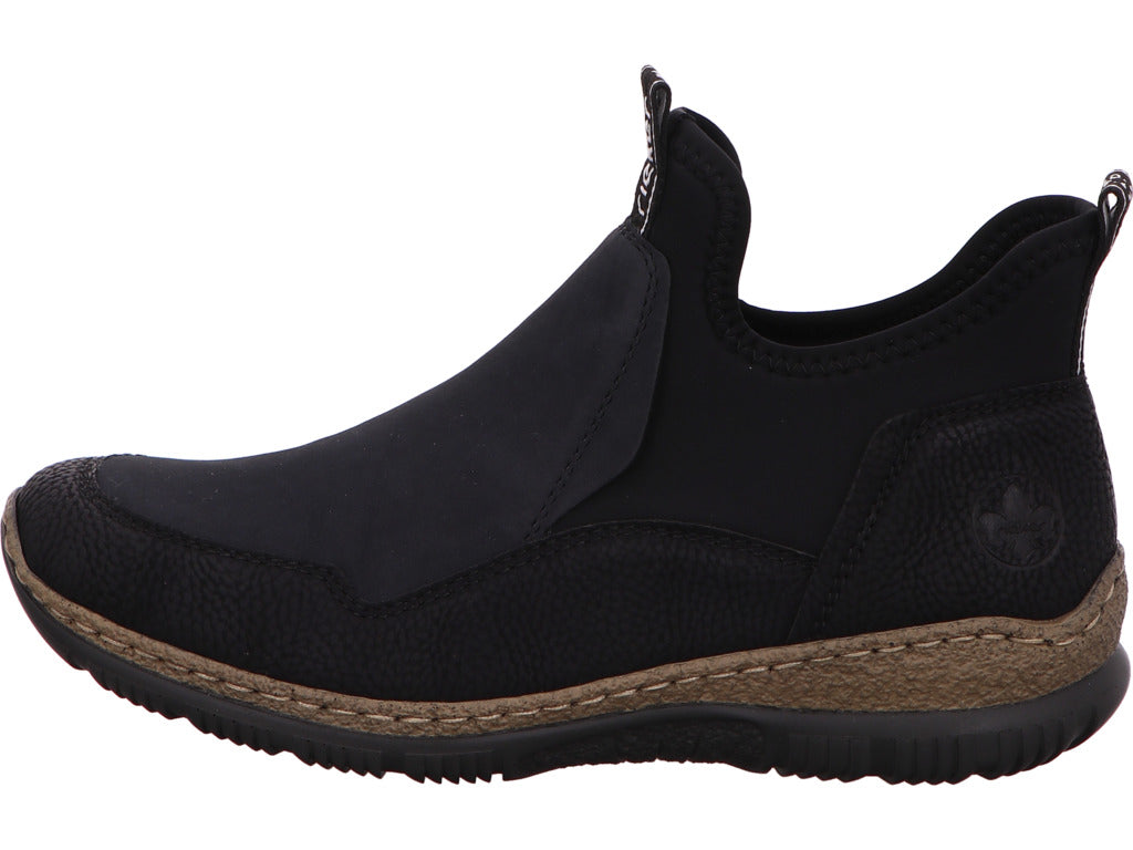 Rieker Damen Stiefel  in schwarz-bunt-kombiniert