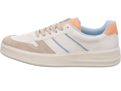 Rieker Damen Sneaker  in beige-bunt-kombiniert