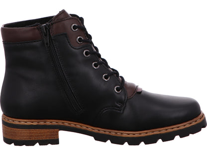 Rieker Damen Stiefel  in schwarz-bunt-kombiniert