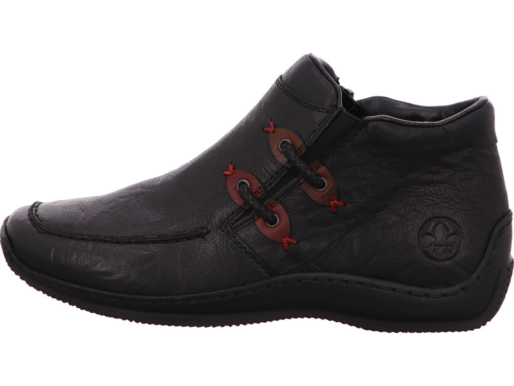 Rieker Damen Stiefel  in schwarz-bunt-kombiniert