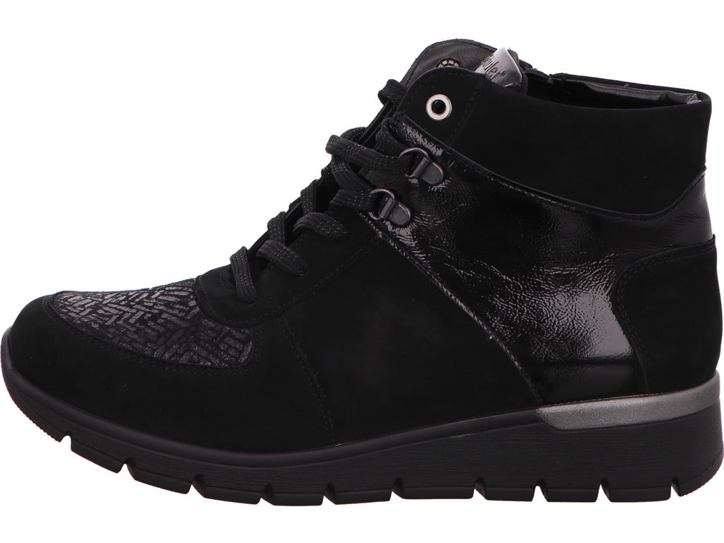 Waldläufer Damen Stiefel K-Ramona in schwarz