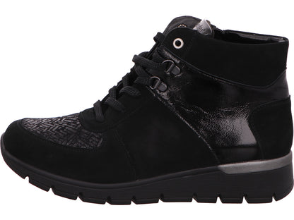 Waldläufer Damen Stiefel K-Ramona in schwarz