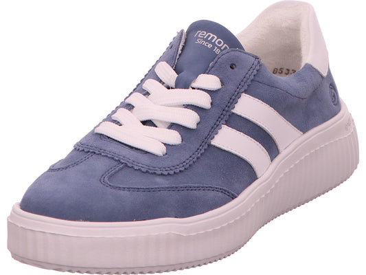 Remonte damessneakers in een blauw-multicolor combinatie
