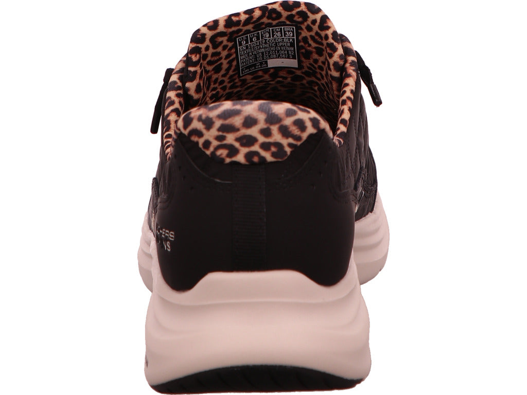 Skechers Damen Sneaker Contour Foam-Leopard Dream in schwarz-bunt-kombiniert