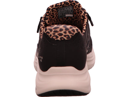 Skechers Damen Sneaker Contour Foam-Leopard Dream in schwarz-bunt-kombiniert