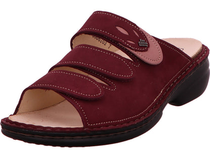 Finn Comfort Damen Pantolette Kos in dunkelrot