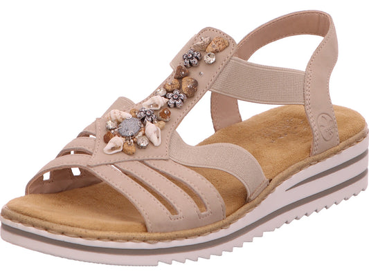 Rieker Damen Sandalette  in beige