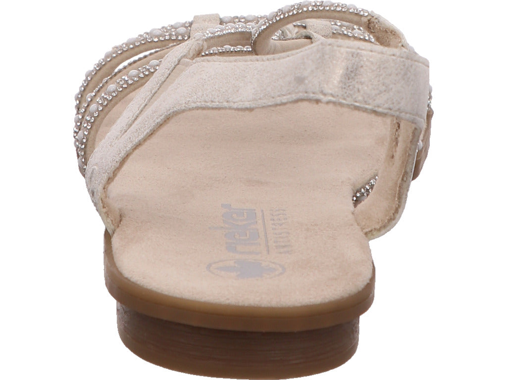 Rieker Damen Sandalette  in beige-bunt-kombiniert