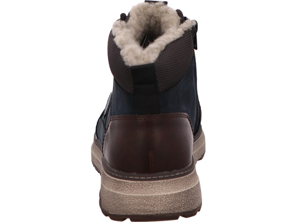 Rieker Herren Stiefel  in blau-bunt-kombiniert