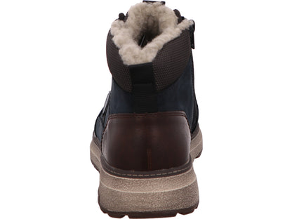 Rieker Herren Stiefel  in blau-bunt-kombiniert
