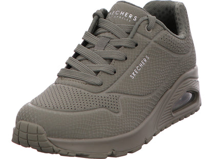 Skechers Damen Sneaker Uno - Shiny Scale in oliv
