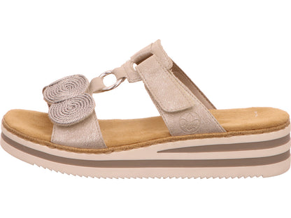 Rieker damesmuiltje in zilver