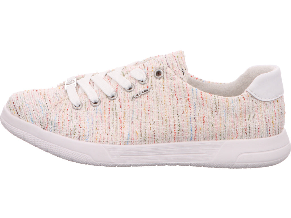 Rieker Damen Sneaker  in weiß-bunt-kombiniert
