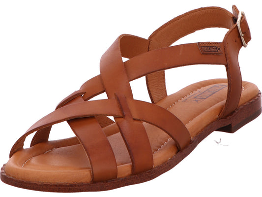 Pikolinos Damen Sandalette Algar in hellbraun