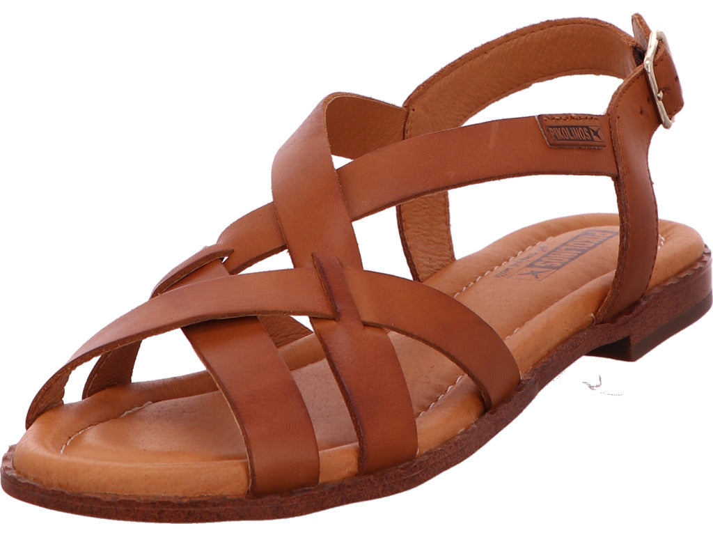 Pikolinos Damen Sandalette Algar in hellbraun