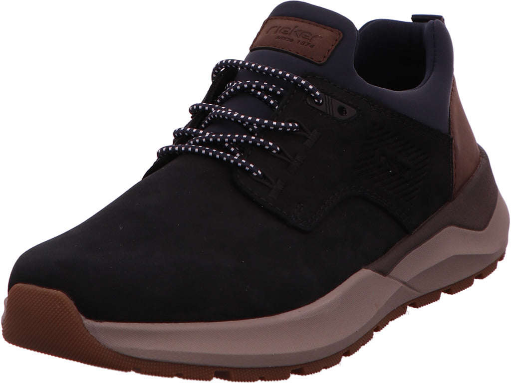 Rieker Herren Halbschuh  in blau-bunt-kombiniert