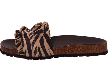 Fun Verbenas Damen Pantolette  in schwarz-weiß-kombiniert