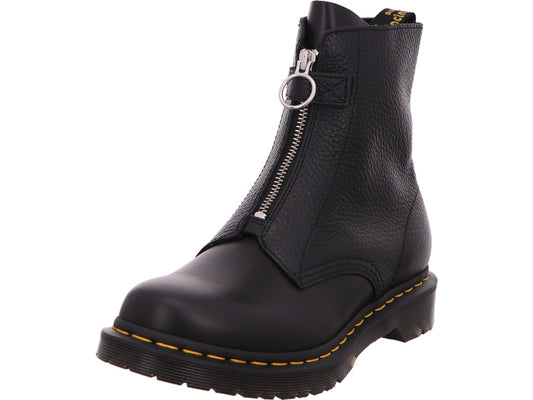 Dr. Martens dameslaarzen 1460 Pascal met ritssluiting aan de voorkant in zwart