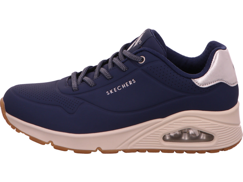 Skechers Damen Sneaker Uno - Shimmer Away in dunkelblau