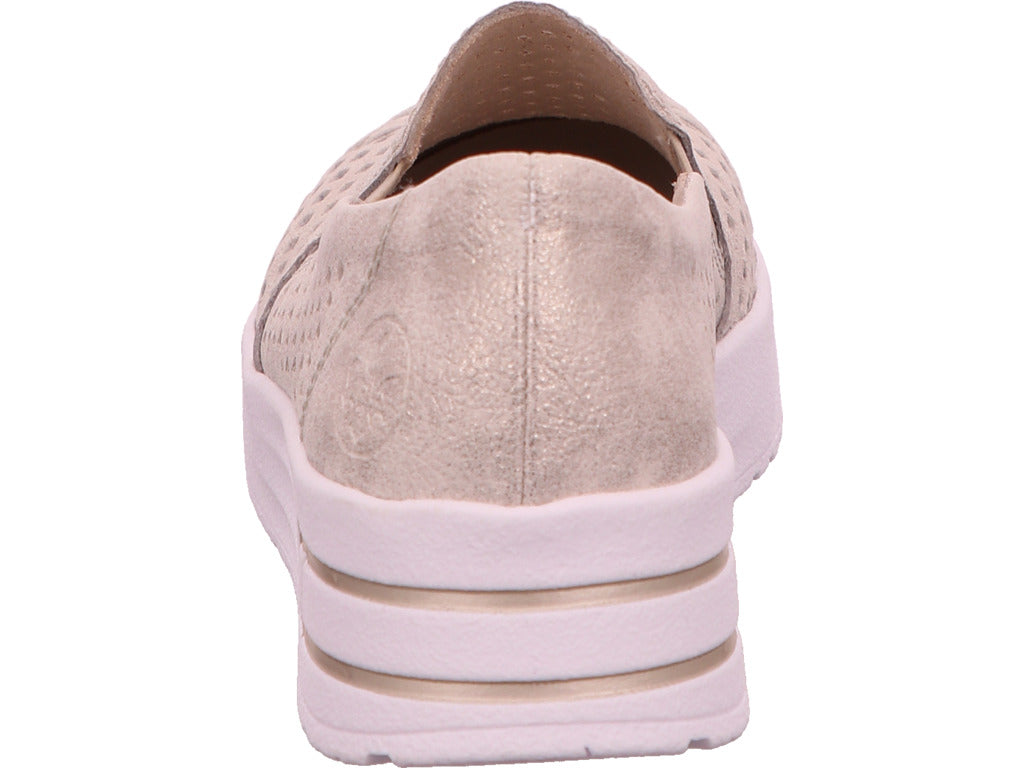 Rieker Damen Slipper  in beige-bunt-kombiniert