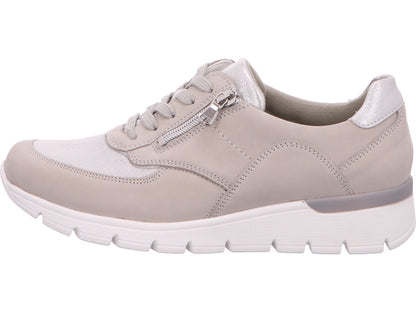 Waldläufer damesschoen met veters K-Ramona in een grijs-multicolor combinatie